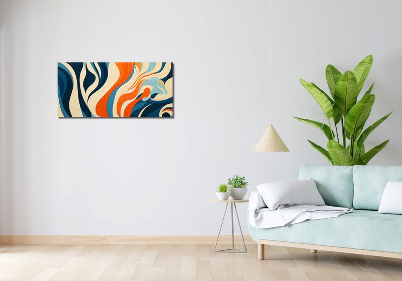 Obraz 90x40cm Oceaniczne Fale zdjęcie 2