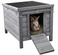 TRIXIE duży drewniany domek królika kawii fretki do kojca ogrodu 51x42x43cm