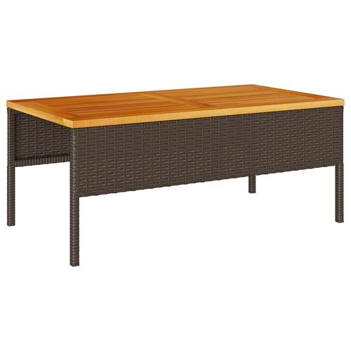 Zestaw Sof na Ogród 6 pcs Brązowy i kremowy polirattan na Arena.pl