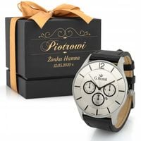 Zegarek męski G. ROSSI + GRAWER PUDEŁKO na prezent dla męża faceta