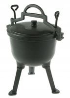 Kociołek ŻELIWNY GARNEK MYŚLIWSKI Węgierski Emaliowany 10L Na OGNISKO GRILL
