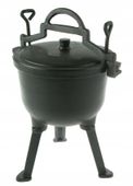 Kociołek ŻELIWNY GARNEK MYŚLIWSKI Węgierski Emaliowany 10L Na OGNISKO GRILL