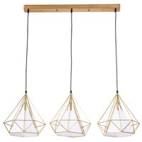 Kaskada LAMPA wisząca HIRA 318510 Polux loftowy zwis do jadalni złoty biały