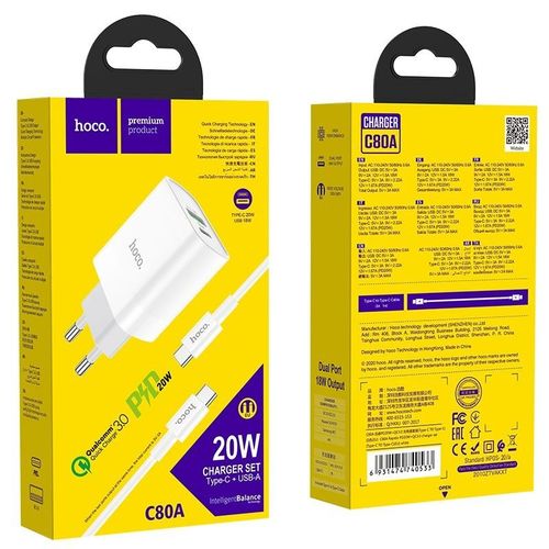 Ładowarka sieciowa Hoco 2 porty 20W + kabel na Arena.pl