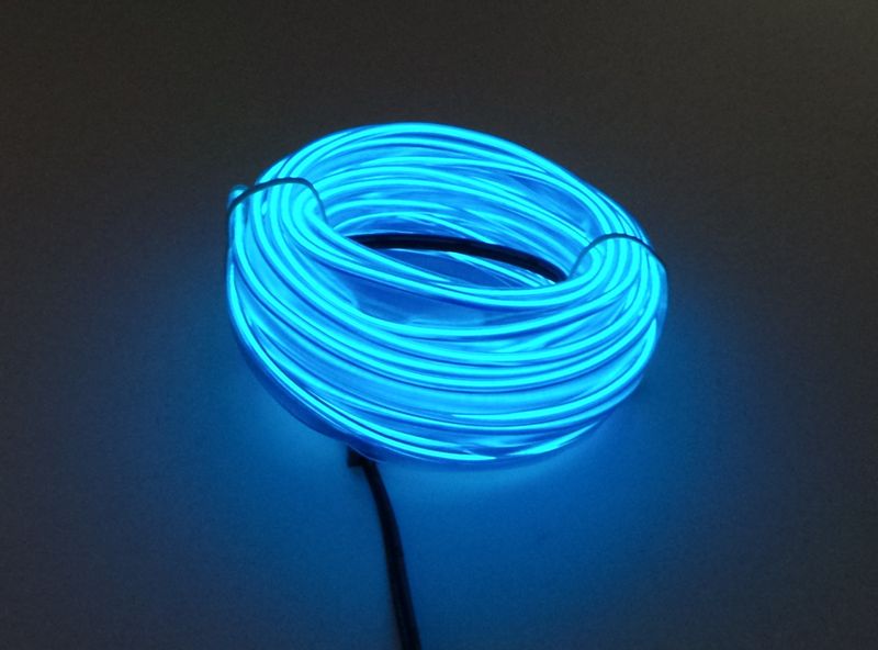 Światłowód EL WIRE Ambient Taśma LED 2m 12V Niebieski zdjęcie 2