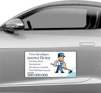MAGNES NA SAMOCHÓD MATA MAGNETYCZNA REKLAMOWA 60X30 cm firma sprzątająca