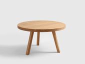Stół kawowy drewniany okrągły TREBEN 80 - dąb