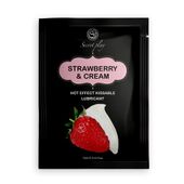 Strawberry & Cream Hot Effect Lube 10 Ml