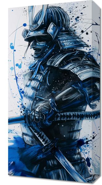 Obraz 30x60cm Samuraj w Błękicie zdjęcie 1