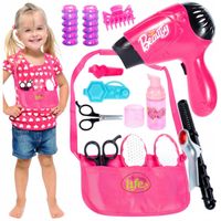 DUŻY ZESTAW FRYZJERSKI DLA DZIECI SUSZARKA na baterie TOREBKA + AKCESORIA