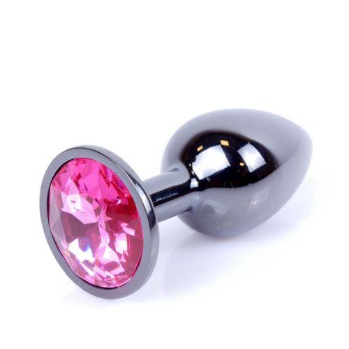 Plug-Jewellery Dark Silver Plug- Pink na Arena.pl