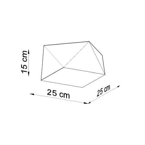 Plafon HEXA 25 biały na Arena.pl