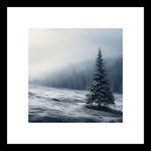 Plakat 20x20cm Samotna Choinka zdjęcie 3