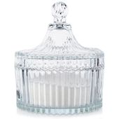 Cukierniczka Szklana Pojemnik na Cukier Cukierki Kryształowa Pokrywka 250ml