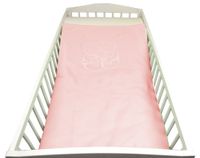 Kocyk Dziecięcy Polarowy 80X90 Wytłaczane Misie - Różowy