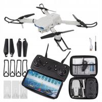 Dron E99 + 3 Baterie + Śmigła Zabawka Dla Dzieci Kamery WIFI Zawis 250m