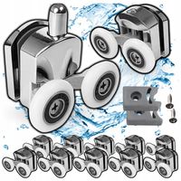 ROLKI KÓŁKA DO KABINY PRYSZNICOWEJ KOMPLET 8 ROLEK