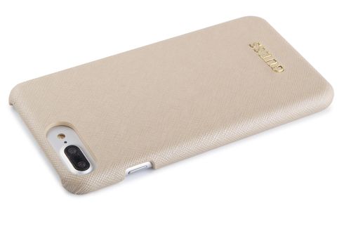 GUESS SAFFIANO HARD CASE iPhone 7/8 Plus - BEIGE na Arena.pl