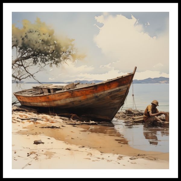 Plakat 80x80cm Spokój Przybrzeża zdjęcie 3