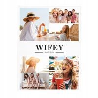 Obraz na płótnie 30x40 dowolne zdjęcie z NADRUKIEM PREZENT dla PANNY MŁODEJ