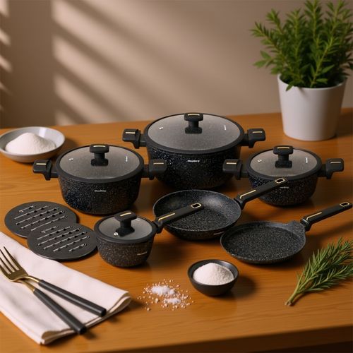 zestaw 12 elem. garnków marmurkowych klausberg kb-7966 na Arena.pl