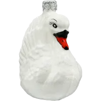Bombka choinkowa szklana: Majestatyczny Łabędź