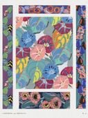 Plakat 75x100cm Kwiaty Art Deco v.15, Bénédictus Vintage do Salonu
