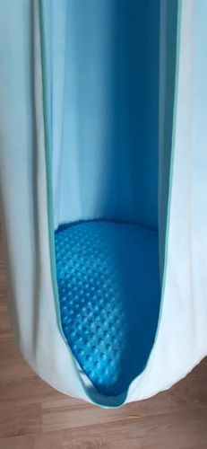 huśtawka kokon niebieski MAŁPISZON na Arena.pl