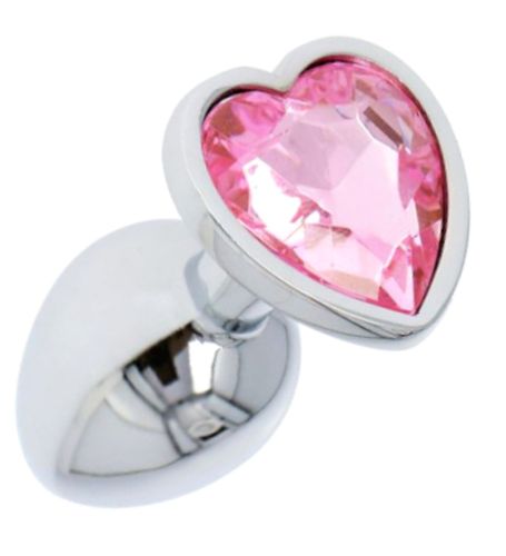 Plug z kryształem w kształcie serca na Arena.pl