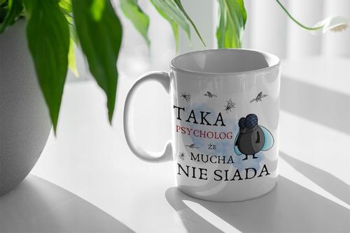 Kubek Czarny Dla Dziewczyny Wie Więcej Niż Google Z Nadrukiem Ze Zdjęciem na Arena.pl