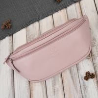 saszetka nerka damska wielofunkcyjna duża stylowa różowa