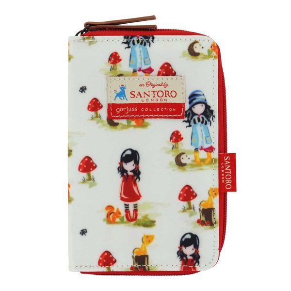 Portfel z suwakiem - Gorjuss - Pastel Pattern Collection - Toadstools zdjęcie 1