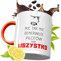 Kubek Pomarańczowy Dla Pilota Prezent Z Nadrukiem Ze Zdjęciem