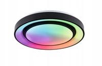 Paulmann Plafon RAINBOW DYNAMIC LED 38,5W RGBW + pilot - czarny