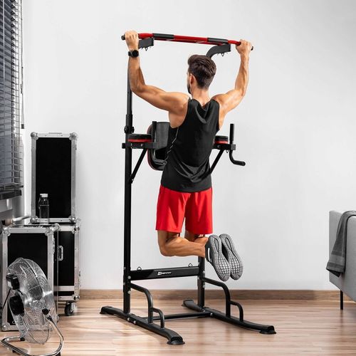 Stacjonarne poręcze treningowe regulowane drążek do ćwiczeń brzucha dipów na Arena.pl