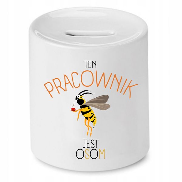 Dla Pracownika Skarbonka Ten Pracownik Jest Osom Z Nadrukiem Ze Zdjęciem zdjęcie 1