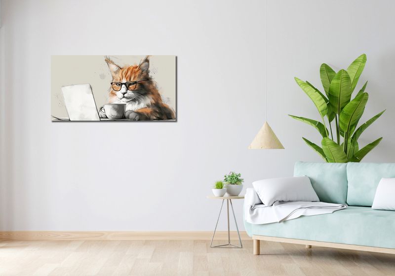 Obraz 100x50cm Nie przed Kawusią zdjęcie 2