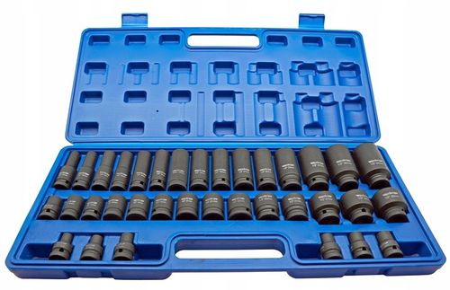 ZESTAW NASADEK UDAROWYCH 8-32 NASADKI UDAROWE 1/2 UDAR KLUCZA CR-MO na Arena.pl