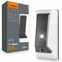 Lampa solarna ścienna VIDEX LED 500Lm 5000K z czujnikiem ruchu akumulator