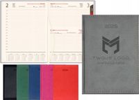 GRAWEROWANY KALENDARZ książkowy dzienny A5 2026 Z TWOIM LOGO PLANER 10 SZT