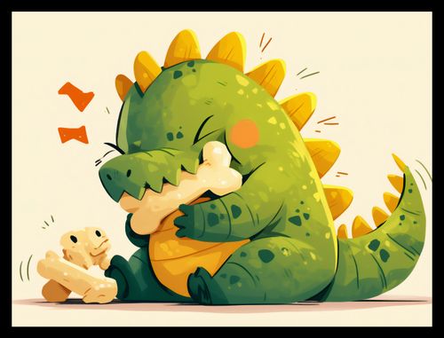 Plakat 40x30cm Uroczy Dinozaur na Arena.pl