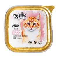 Karma mokra dla KOTA TufTuf Tacka alupak pasztet bogaty w wołowinę 100g