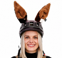 USZY KONIA ozdoba na kask rowerowy na motor rower hulajnogę narty rzepy