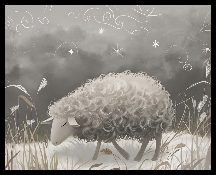 Plakat 50x40cm Bujna Owca zdjęcie 2