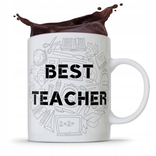 Kubek Prezent Dzień Nauczyciela Best Teacher Z Nadrukiem Ze Zdjęciem na Arena.pl