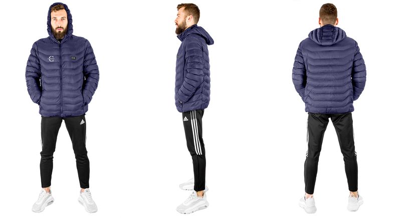 Kurtka podgrzewana granatowa rozmiar XXL zdjęcie 9