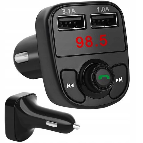 Transmiter FM MP3 Bluetooth LCD Ładowarka 2x USB na Arena.pl