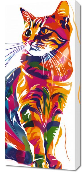 Obraz 40x90cm Nasycony Kot zdjęcie 1