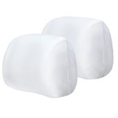 POKROWCE NA ZAGŁÓWKI BIAŁE 2 SZT UNIWERSALNE KOMPL