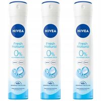 NIVEA Fresh Natural Antyperspirant damski w sprayu dezodorant 3x200ml